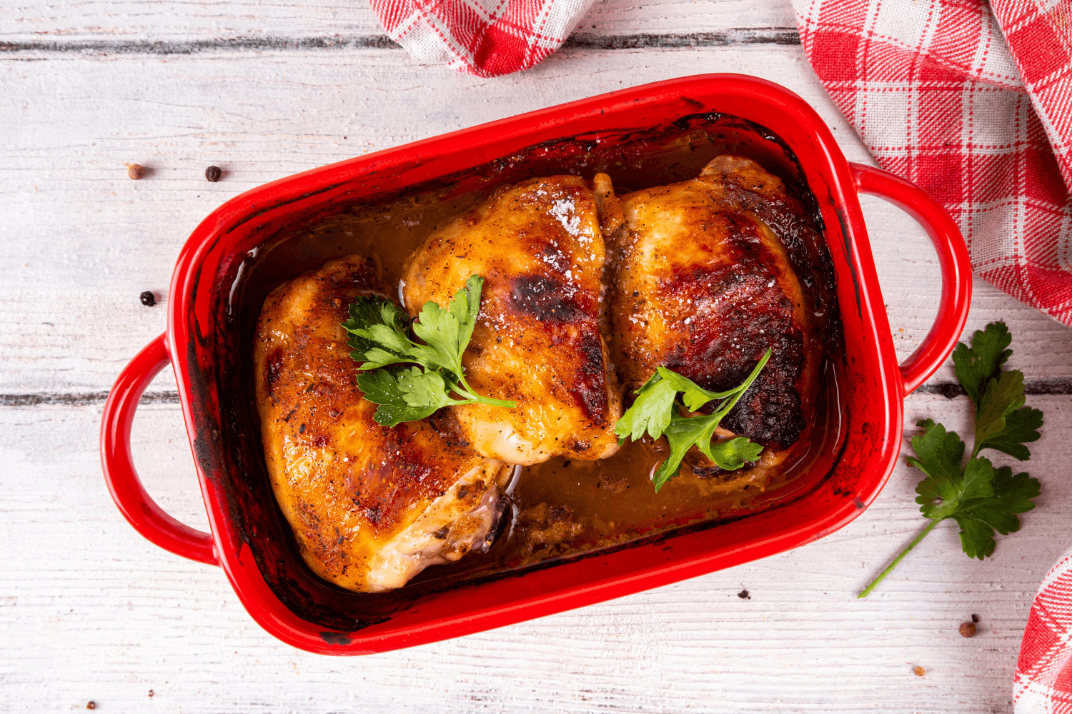 Kuře na pivu s česnekem a majoránkou